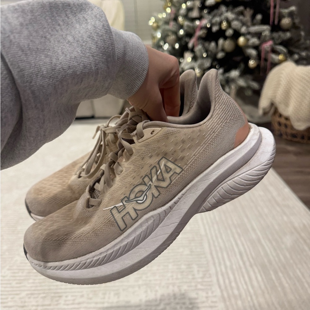 Hoka Women's Beige Athletic Shoes